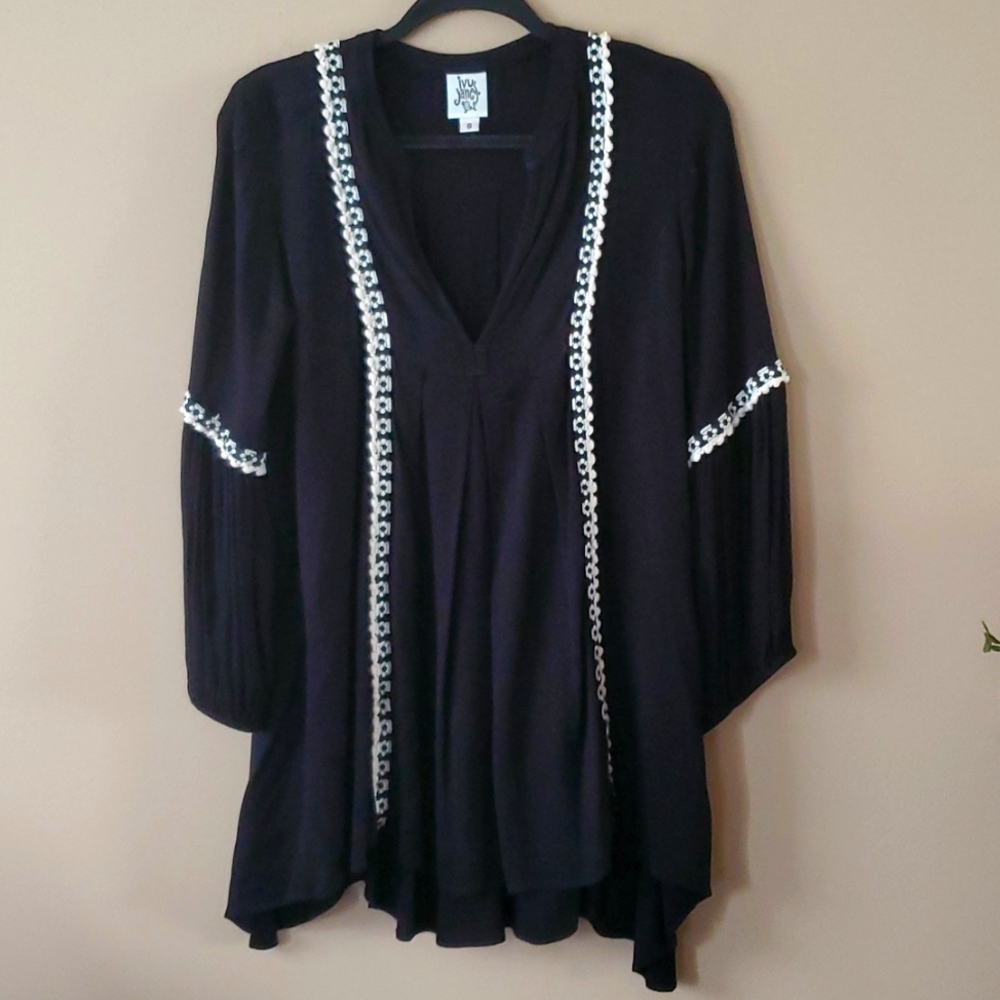 Ivy Jane Boho Embroidered Tunic Size S - Picture 1 of 7